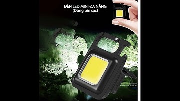 Đèn pin led mini kiêm móc khóa, mở nắp chai