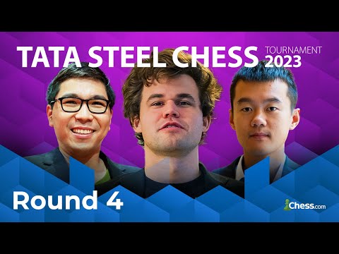 Caruana, Carlsen, Giri, and Nodirbek Lead The Strongest Tata Steel Field Of All Time! | RD 4