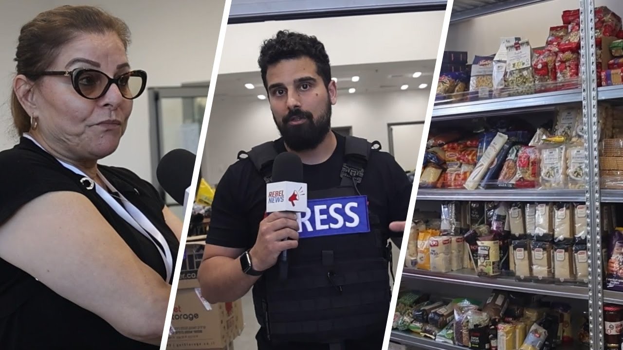 Rebel News visits distribution centre for victims and families in Netivot, Israel