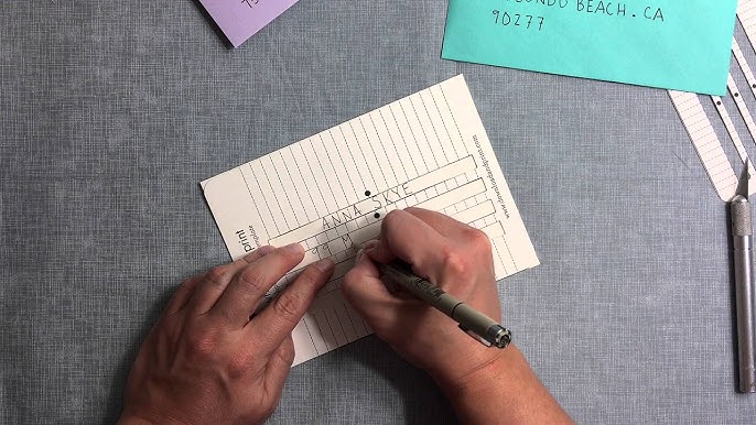 DIY Envelope Addressing Template - YouTube diy-envelope-addressing-template-youtube