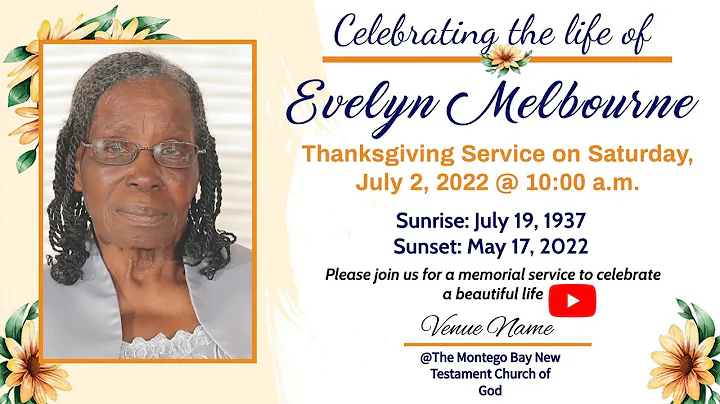 Thanksgiving Service for the Late Evang. Evelyn Me...