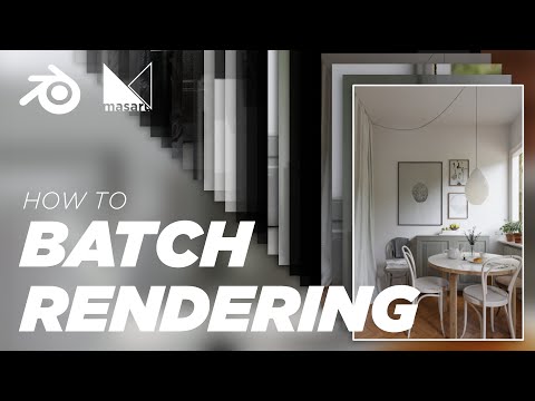 How to BATCH RENDERING in Blender