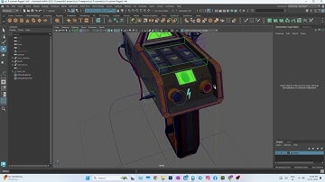 ⚙️ Rigged Sci-Fi Scanner – 3D Model Overview | Maya Rigging Showcase