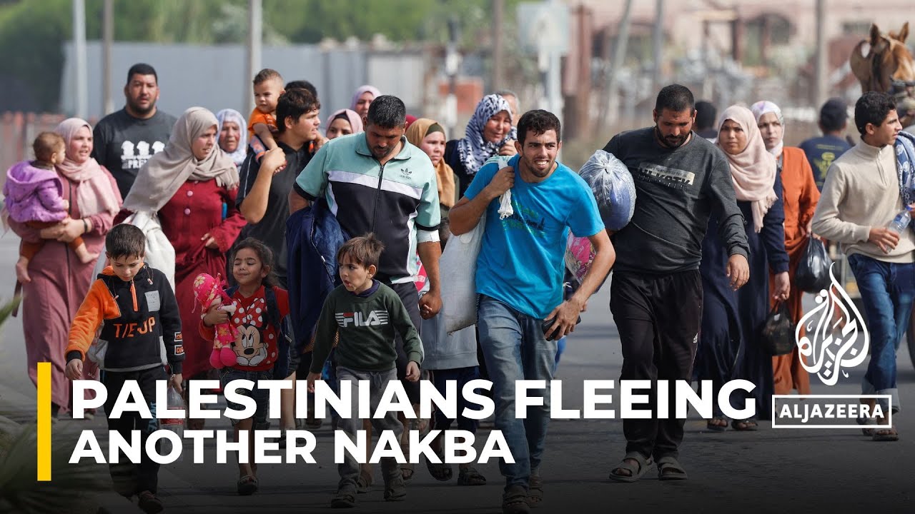 نزوح فلسطيني آخر مع فرار آلاف الفلسطينيين من غزة جراء القصف الإسرائيلي