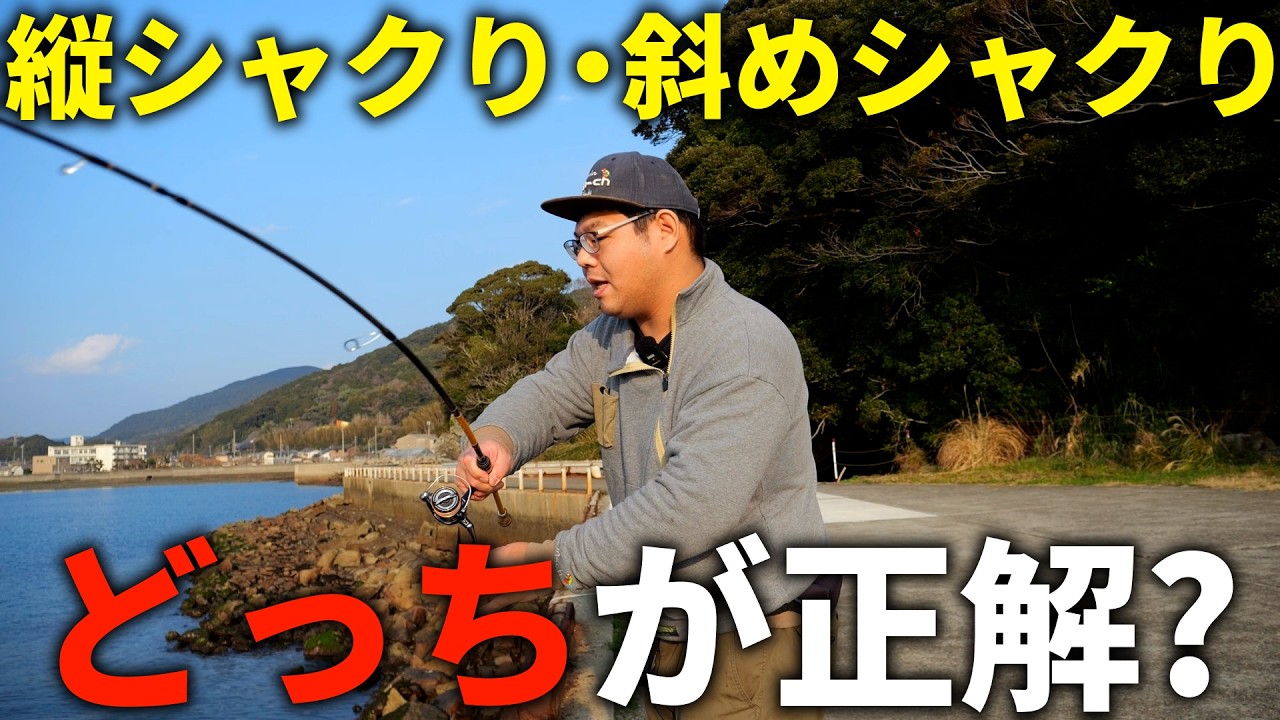エギングのシャクり初歩講座。「縦」と「斜め」どっちにシャクるのが正しいの？