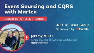 .NET DC August: Event Sourcing and CQRS with Marten