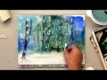 How To Scrape Paint Off For Watercolor Tree Effects