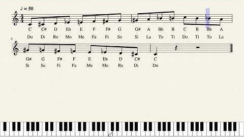 Chromatic Scale - Slow Tempo