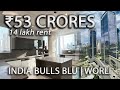 Tour a 53 cr 6bhk glass skyscraper home  lease option 14 lakhsmonth  worli mumbai 