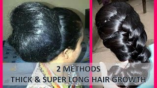 2 Methods to get Thick and Super Long Hair Growth. This remedy will stop hairfall and cure baldness