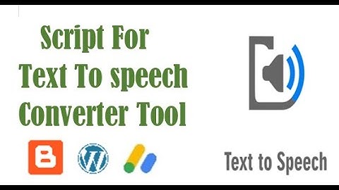 Full Complete Script For Text To speech Converter Tool For Free/ Blogger/ WordPress /Earn Income