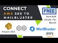 Connect AWS Simple Email Service To MailBluster &amp; Send 62K Free Email | Connect Mailbluster With SES