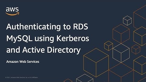 Authenticating to RDS MySQL using Kerberos and Active Directory