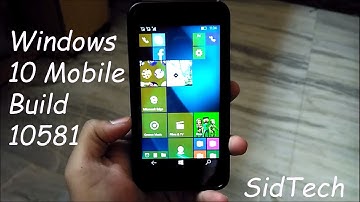 Windows 10 Mobile Update 9 Build 10581 on Lumia 630