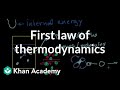 First law of thermodynamics / internal energy | Thermodynamics | Physics | Khan Academy