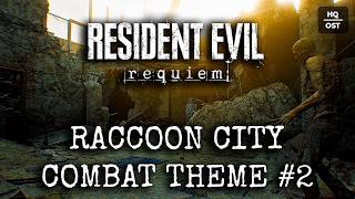[HQ] Resident Evil 9 Requiem - Raccoon City Elevator Zombie Fight | Combat Music Theme | Soundtrack