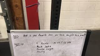 Phase 3 workout - devil press, step ups, calories - 20200731