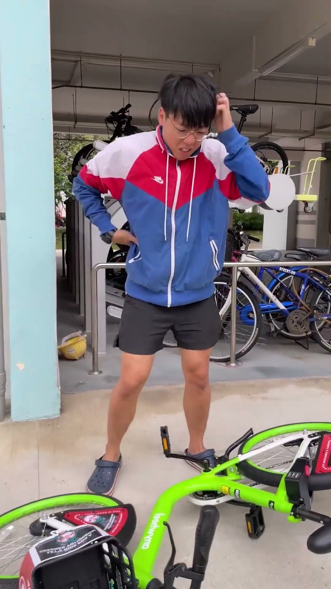 Parking BIKES Be Like... #shorts #mingweirocks