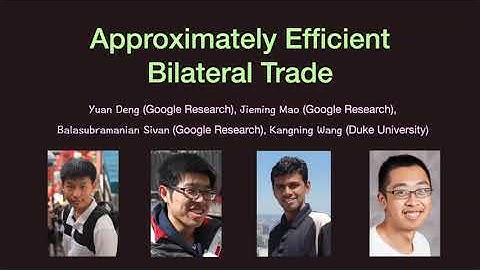 STOC 2022 - Approximately Efficient Bilateral Trade