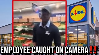 Bouncer Exposes Lidl Worker for Attempting to Hit Female Customer