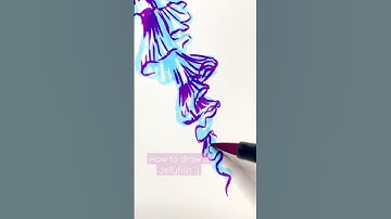 How to draw a jellyfish!