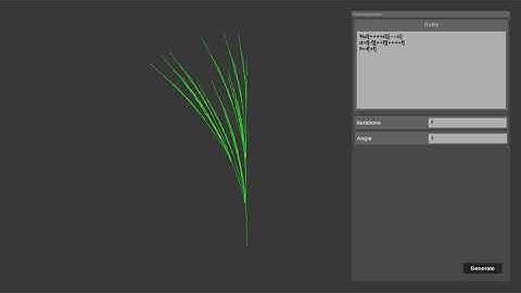 L-System based plant generator (Unity)