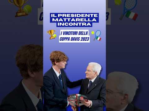 Il Presidente #Mattarella ha incontrato la nazionale italiana di tennis vincitrice della #CoppaDavis