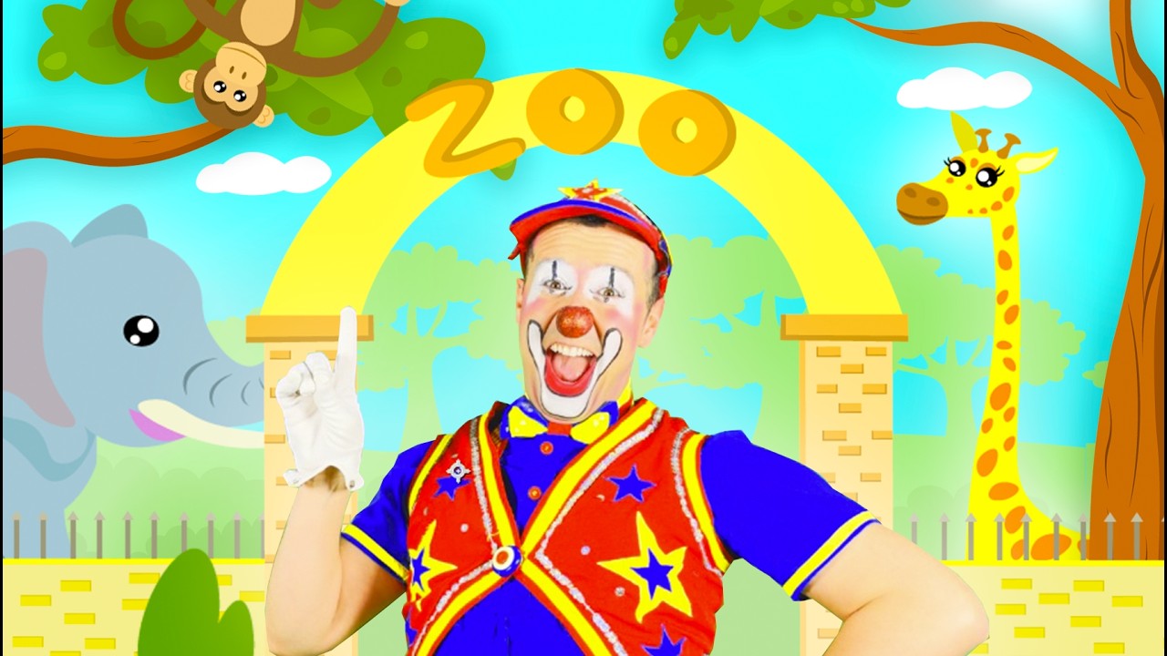Novo videoclipe infantil “O Zoo” do Palhaço Sorriso ensina os animais de forma divertida com música educativa em português de Portugal.