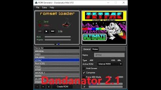 DANDANATOR Serial ROM Upload Demo ZX SPECTRUM  - using CH340 USB TTL Serial Adapter screenshot 2