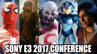 E3 2017 All Trailers & Gameplays from SONY Conference in 4K @ 2160p HD ✔