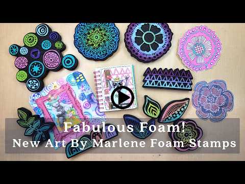 Fabulous, Fun Foam... Stamps! From Art By Marlene + Joggles