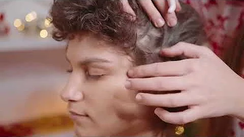 ASMR Barber Head Massage & Hair Scratching by Sand...