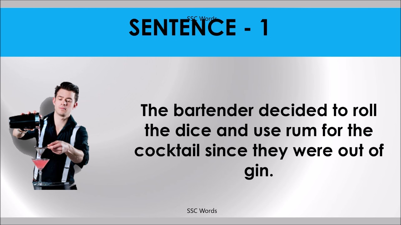 ROLL THE DICE Idiom 333 # Meaning and five sentences # SSC Words