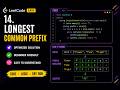 leetcode14. Longest Common Prefix