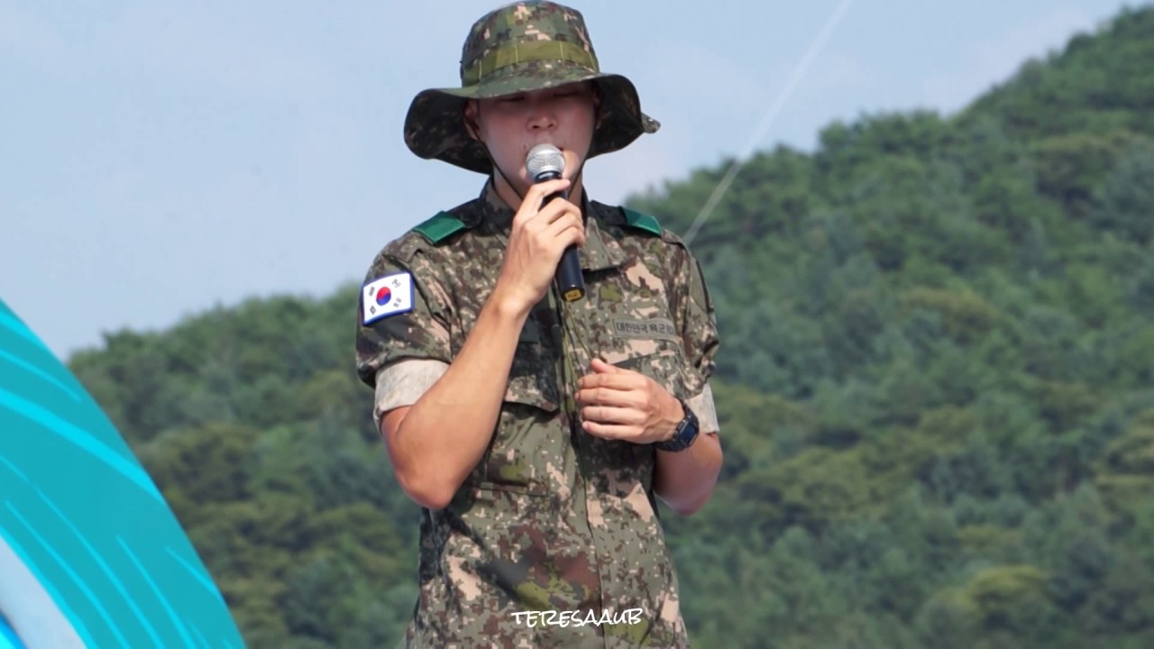 2017-08-05 Joo Won - Cheorwon Festival - The Impossible Dream (rehearsal)