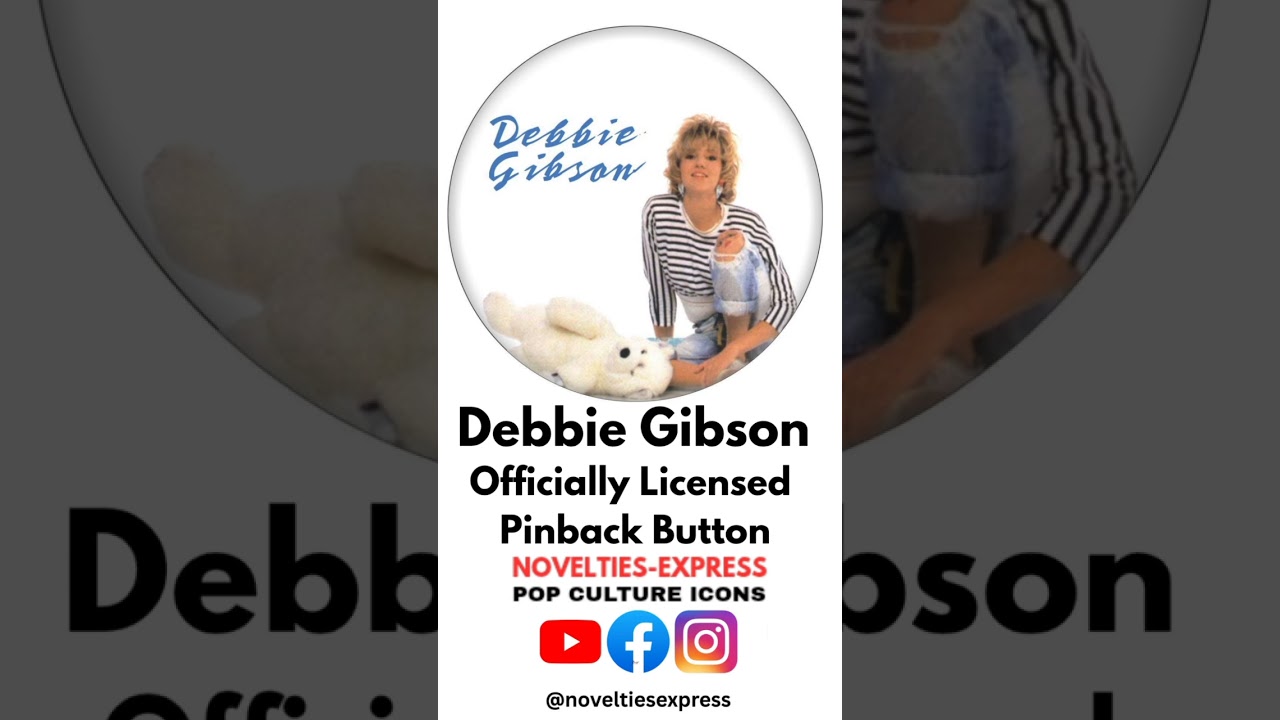 Debbie Gibson Officially licensed button 