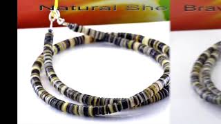 SN-146 HOW TO BUY Natural Black Lip Shell New Surf Choker Necklace