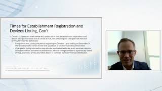 Medical Device Regulation - Establishment Registration and Device Listing