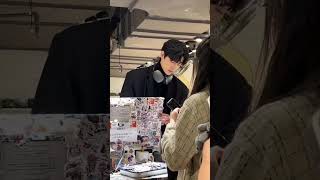 cute Korean boy at shop