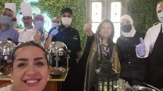 شاهد لايف إفتتاح خيمة #عالنيل امام حمام السباحه،أشهى المأكولات الشرقية بفندق رمسيس هيلتون