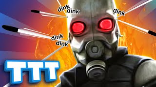 We're being hunted by the immortal SUPER COP!! | Gmod TTT