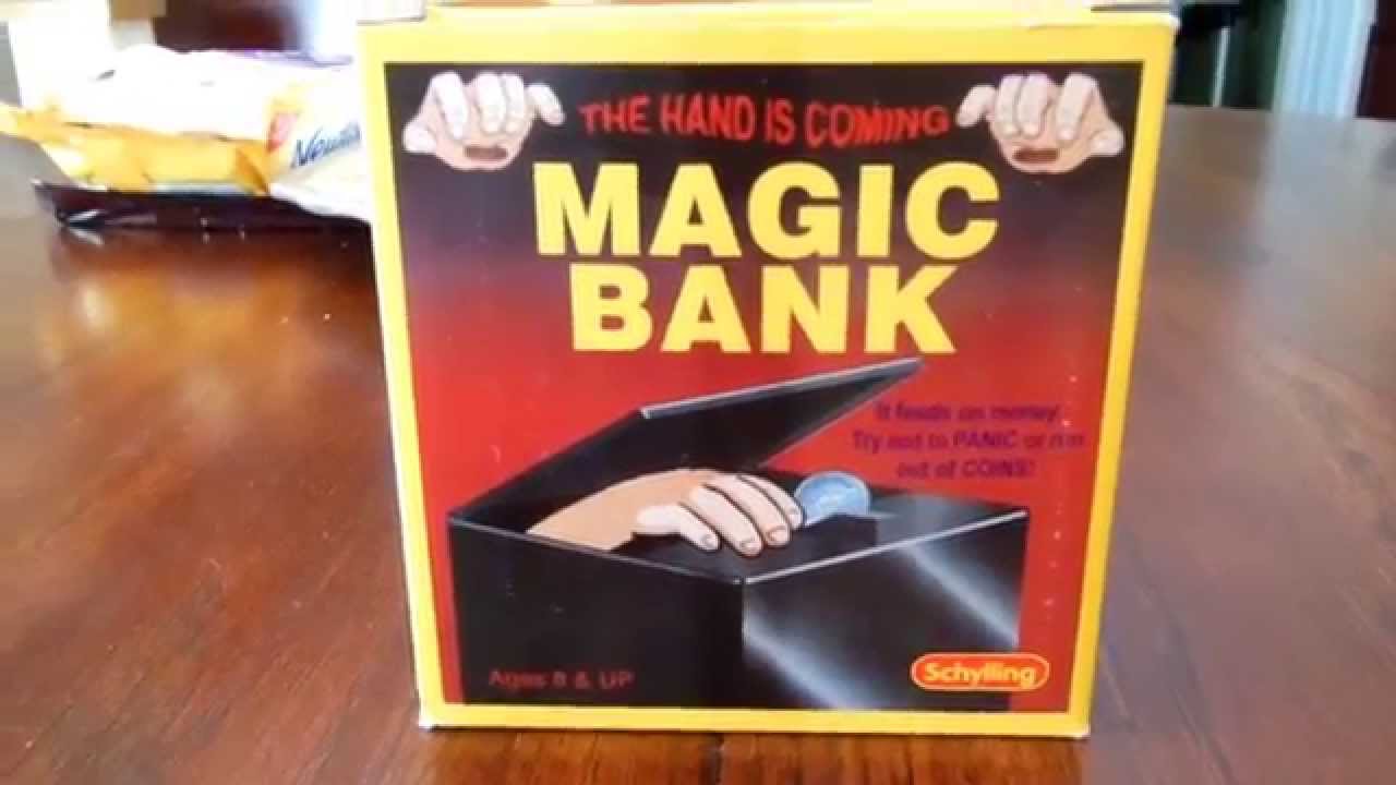 Magic Bank - The Hand is Coming! (Schylling) creepy hand grabs coins! -