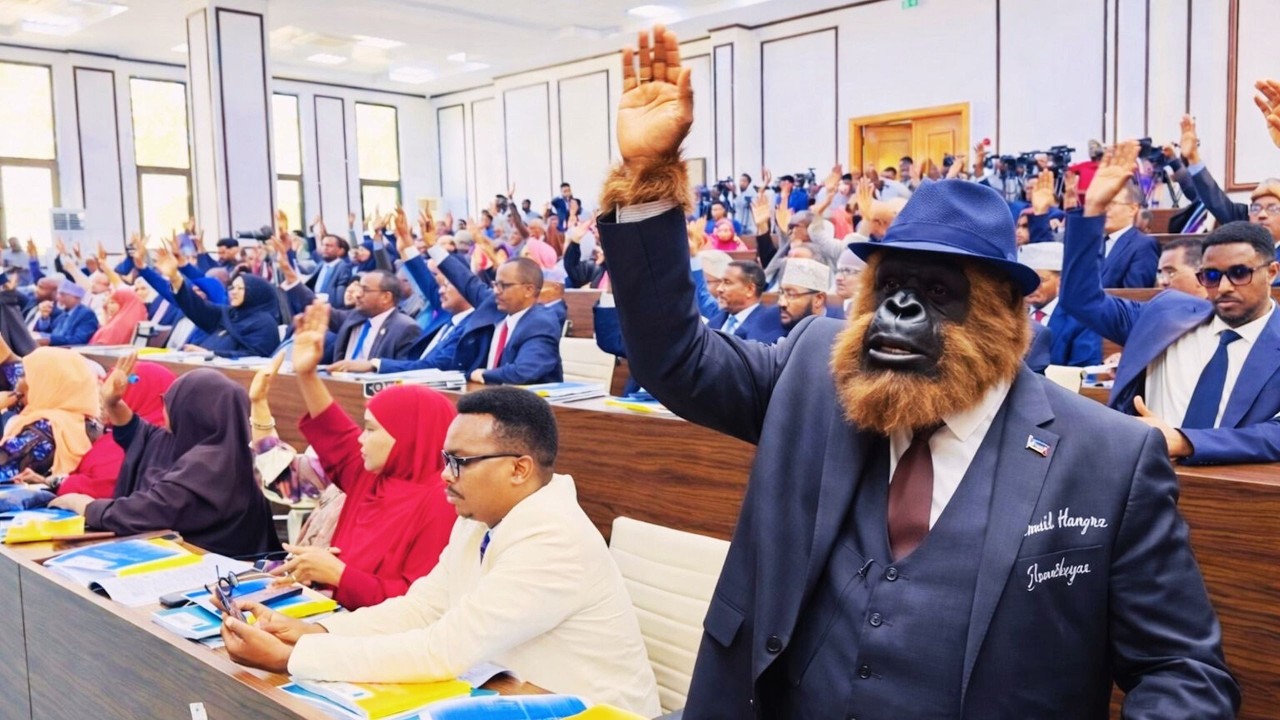 Kooramkii Xildhibaanada Aqalka Sare oo maanta Daanyeerkii Ismaaciil Hureyre lagu buuxiyay.