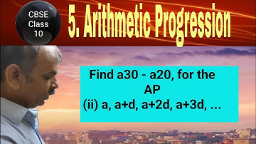 Find a30-a20, for the AP.  a, a+d, a+2d, a+3d,...