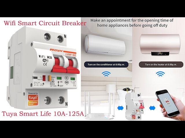 Tuya/Smart Life APP WIFI Breaker 220V, Air-break Switch