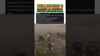 Vox Engine NERF After Patch Update 6.3.0 - Helldivers 2