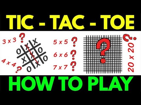 Ulitmate Tic Tac Toe Game - Free 3x3, 5x5, 7x7 Single Player or