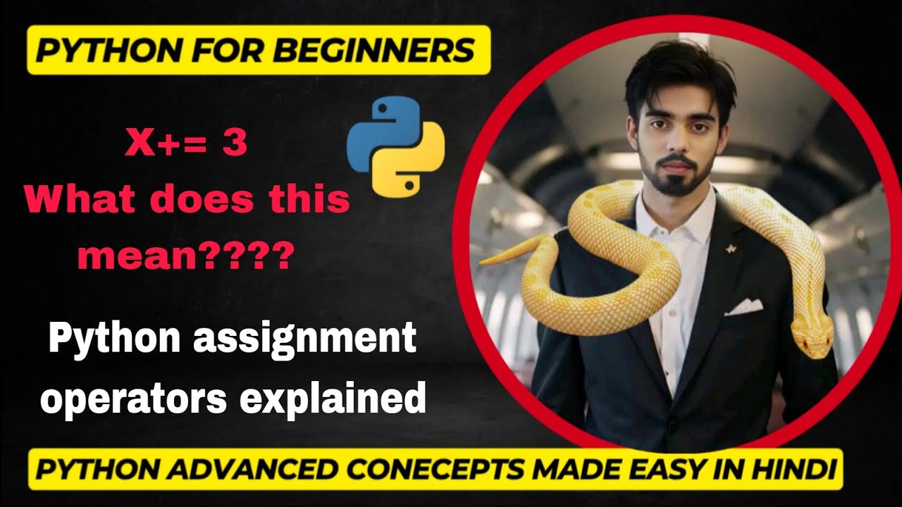 operators in python- what are assignment operators in python - YouTube