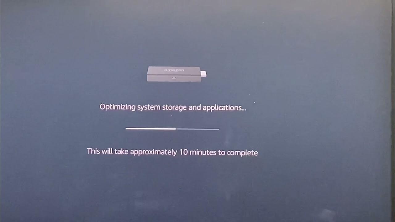 Quick fix amazon fire tv stick optimizing system storage loop YouTube