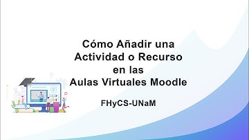 Cómo añadir una actividad o recurso en las Aulas Virtuales Moodle